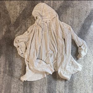 Free People Lacy Hoodie/Cardigan
